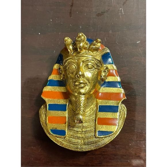 Egyptian King Tut Pharaoh Pendant  70s